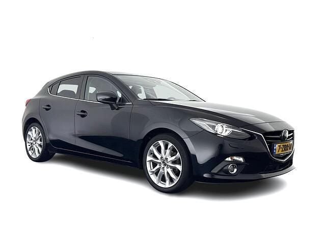 Zwart (metallic) Occasion 2015 Mazda 3 Hatchback | € 5.445 - Afbeelding 1/4