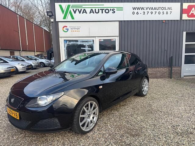 Zwart Gebruikt 2011 Seat Ibiza SC Hatchback | € 3.995 (Eerlijke prijs) - Afbeelding 1/4