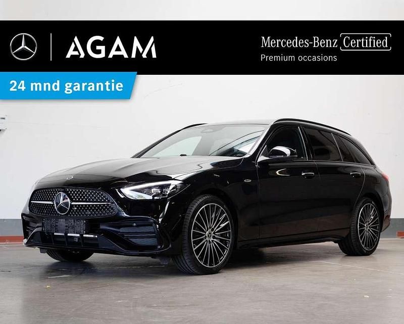 Zwart Occasion 2025 Mercedes C300e Business Stationwagen | € 55.950 (Duur) - Afbeelding 1/4
