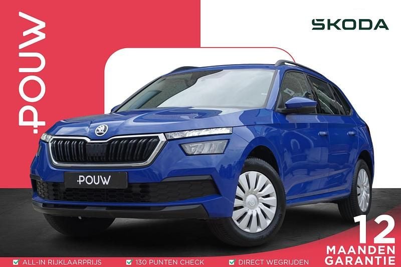 Blauw Gebruikt 2021 Skoda Kamiq Active SUV | € 17.450 (Goede deal) - Afbeelding 1/4