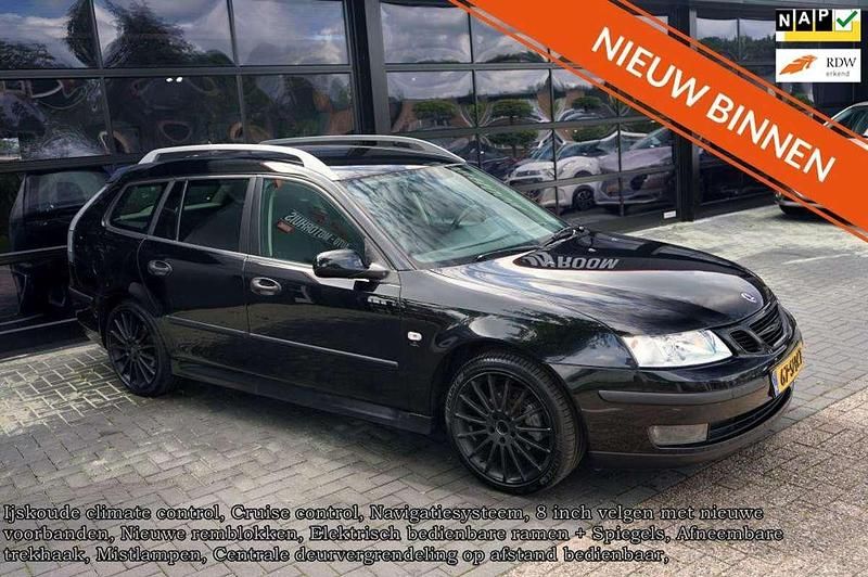 Zwart Gebruikt 2006 Saab 9-3 Vector Stationwagen | € 2.440 (Super prijs) - Afbeelding 1/4