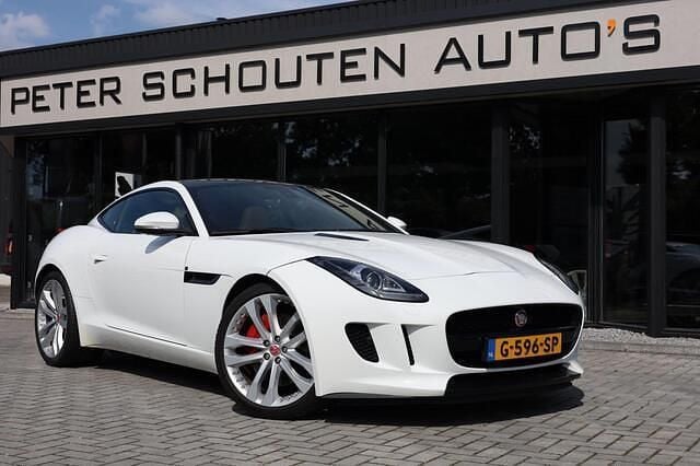 Wit Gebruikt 2014 Jaguar F-Type Coupé | € 34.950 (Super prijs) - Afbeelding 1/4