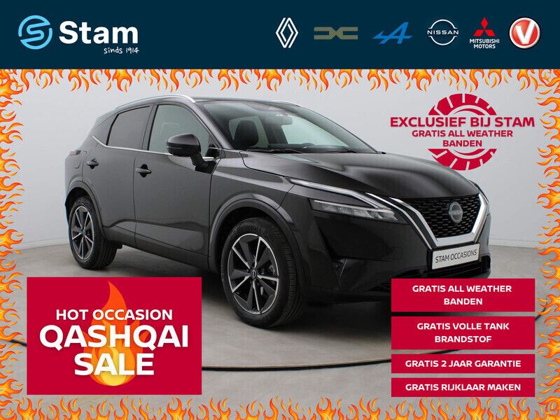 Zwart Gebruikt 2024 Nissan Qashqai Tekna SUV | € 34.490 (Eerlijke prijs) - Afbeelding 1/4