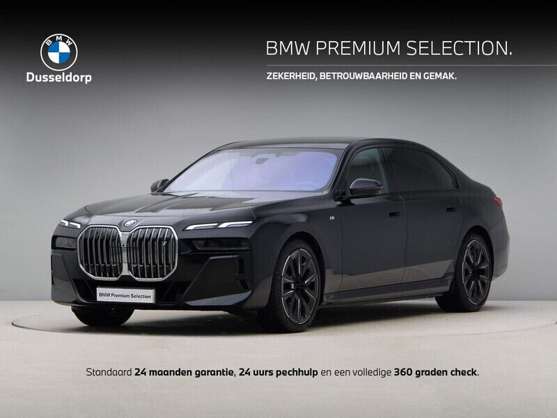 Zwart Nieuw 2025 BMW i7 M Sport Sedan | € 104.900 - Afbeelding 1/4