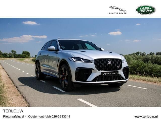 Hakuba silver (zilver metallic)bruin Gebruikt 2022 Jaguar F-Pace SVR SUV | € 129.995 - Afbeelding 1/4