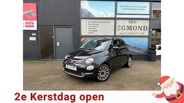 Zwart (metallic) Gebruikt 2017 Fiat 500 Lounge Hatchback | € 8.950 (Eerlijke prijs) - Afbeelding 1/4