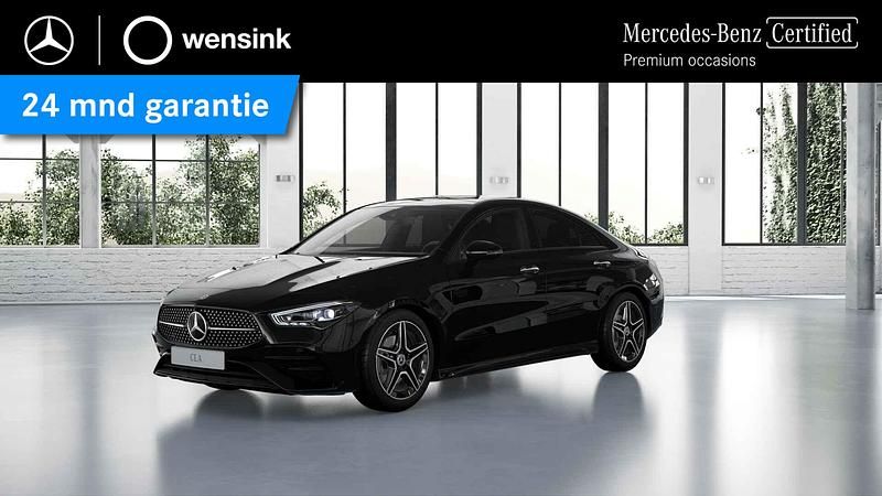 Zwart Occasion 2024 Mercedes CLA180 AMG line Sedan | € 39.850 (Eerlijke prijs) - Afbeelding 1/4