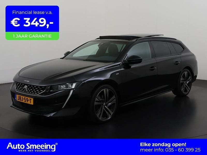 Zwart Gebruikt 2021 Peugeot 508 GT Stationwagen | € 26.740 (Eerlijke prijs) - Afbeelding 1/4
