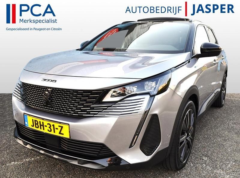 Grijs Gebruikt 2022 Peugeot e-3008 GT SUV | € 29.750 - Afbeelding 1/4