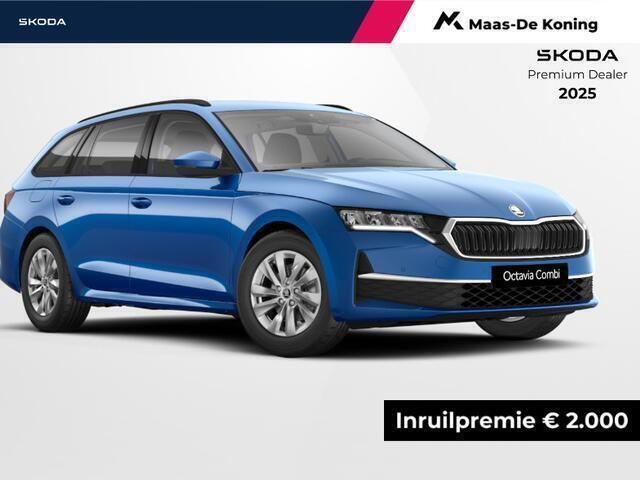 Blauw Nieuw 2025 Skoda Octavia Selection Stationwagen | € 38.990 (Eerlijke prijs) - Afbeelding 1/4