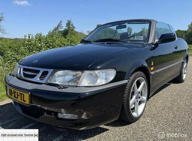 Zwart Gebruikt 1999 Saab 9-3 Cabriolet Cabriolet | € 10.950 - Afbeelding 1/4