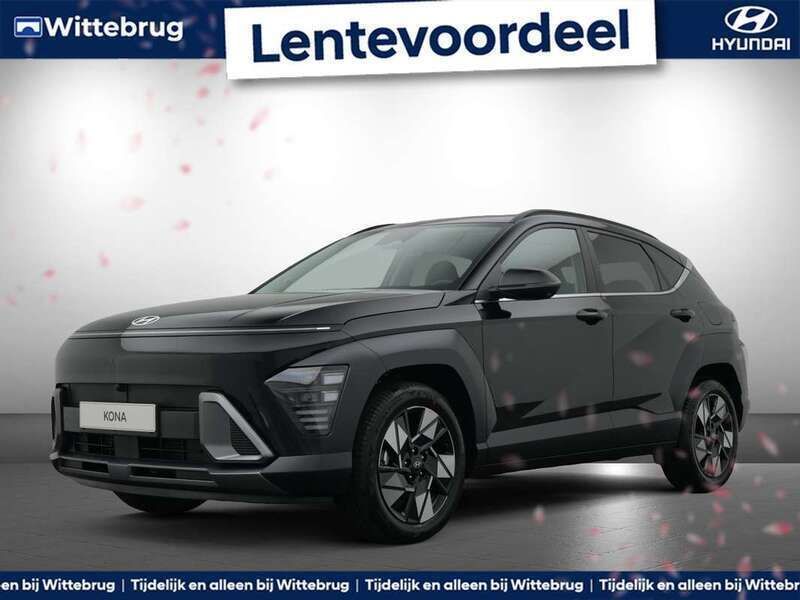 Zwart Nieuw 2024 Hyundai Kona Premium SUV | € 35.925 (Super prijs) - Afbeelding 1/3