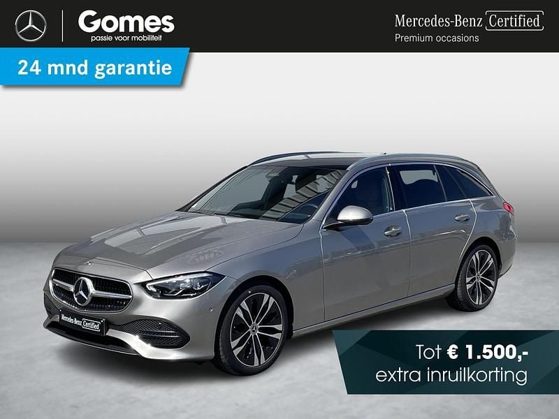 Zilver, metallic lak Gebruikt 2024 Mercedes C180 Luxury Stationwagen | € 42.950 (Eerlijke prijs) - Afbeelding 1/4