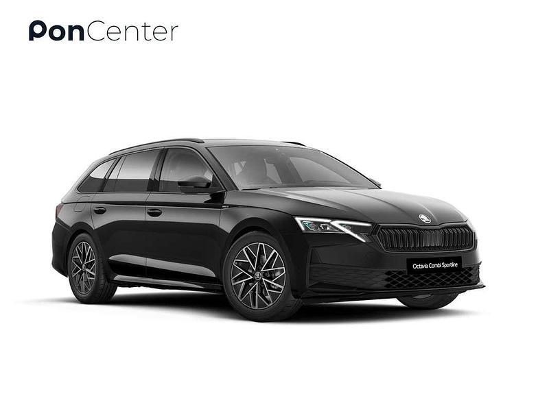 Zwart Nieuw 2025 Skoda Octavia SportLine Stationwagen | € 44.950 (Goede deal) - Afbeelding 1/4