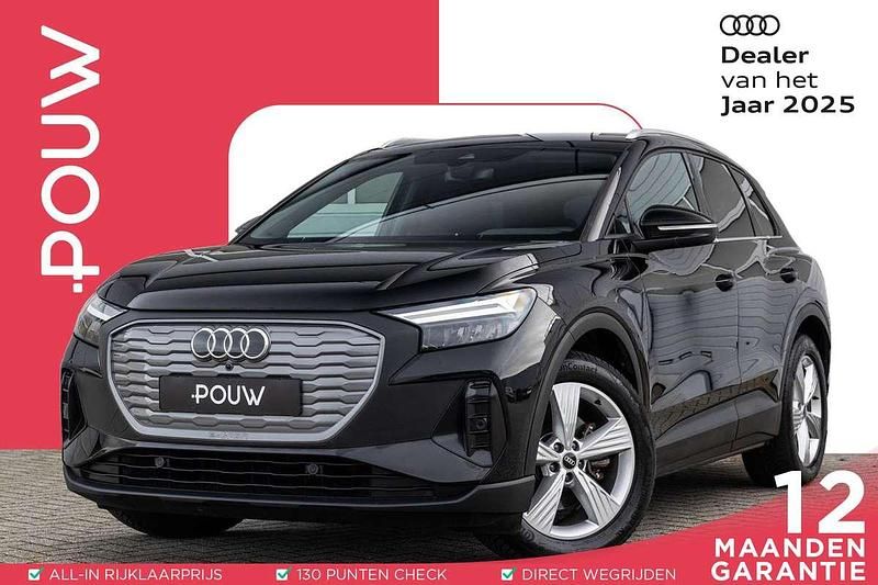 Zwart (metallic) Gebruikt 2022 Audi Q4 e-tron SUV | € 24.900 (Super prijs) - Afbeelding 1/4