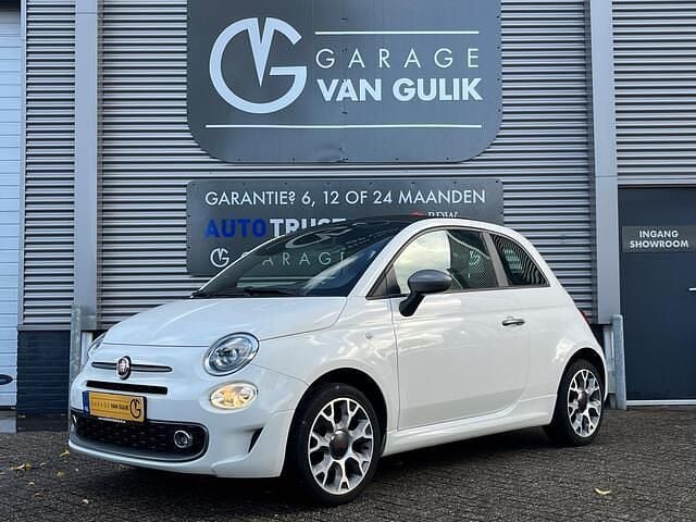Wit Gebruikt 2018 Fiat 500 Lounge Cabriolet | € 12.495 (Goede deal) - Afbeelding 1/3