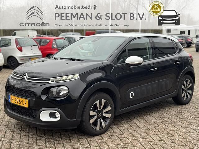 Zwart Occasion 2019 Citroën C3 Feel Hatchback | € 10.950 (Eerlijke prijs) - Afbeelding 1/4