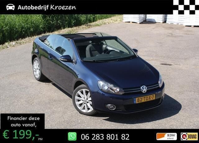Blauw, metallic lak Gebruikt 2012 VW Golf Cabriolet Cabriolet | € 6.950 (Goede deal) - Afbeelding 1/4