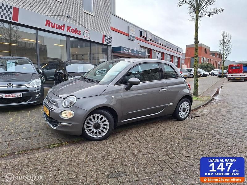 Grijs Gebruikt 2017 Fiat 500 Lounge Hatchback | € 9.849 (Iets duurder) - Afbeelding 1/4