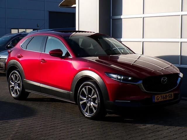 Rood Occasion 2019 Mazda CX-30 Luxury SUV | € 15.950 (Iets duurder) - Afbeelding 1/4