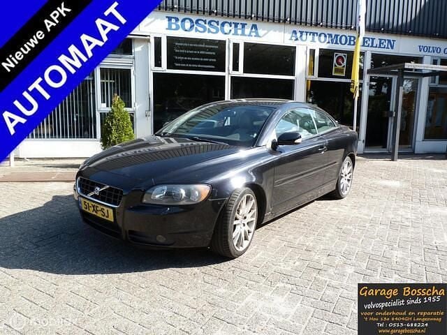 Zwart Gebruikt 2007 Volvo C70 Momentum Cabriolet | € 5.495 (Eerlijke prijs) - Afbeelding 1/4