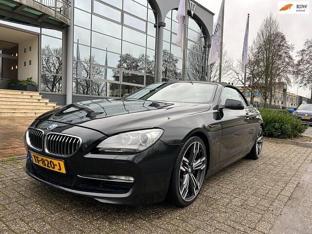 Zwart (metallic) Occasion 2011 BMW 640 Cabriolet Executive Cabriolet | € 19.900 (Goede deal) - Afbeelding 1/4