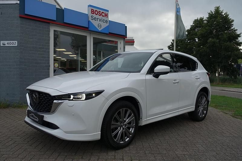 Wit Gebruikt 2022 Mazda CX-5 Takumi-Line SUV | € 35.545 (Eerlijke prijs) - Afbeelding 1/4