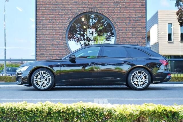 Zwart Gebruikt 2021 Audi A6 S-Line Stationwagen | € 34.995 (Super prijs) - Afbeelding 1/4