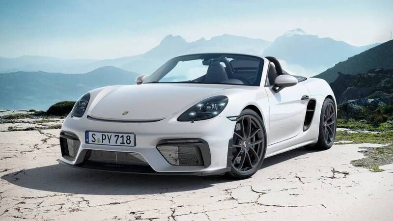 Carrarawit metallic Gebruikt 2022 Porsche 718 Spyder | € 149.900 - Afbeelding 1/4