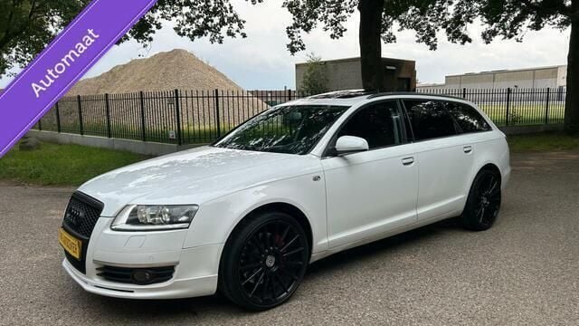 Wit Gebruikt 2006 Audi A6 Design Stationwagen | € 11.995 - Afbeelding 1/4