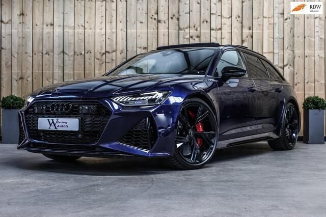 Blauw, metallic lak Gebruikt 2020 Audi RS6 Ambiente Stationwagen | € 122.500 (Super prijs) - Afbeelding 1/4