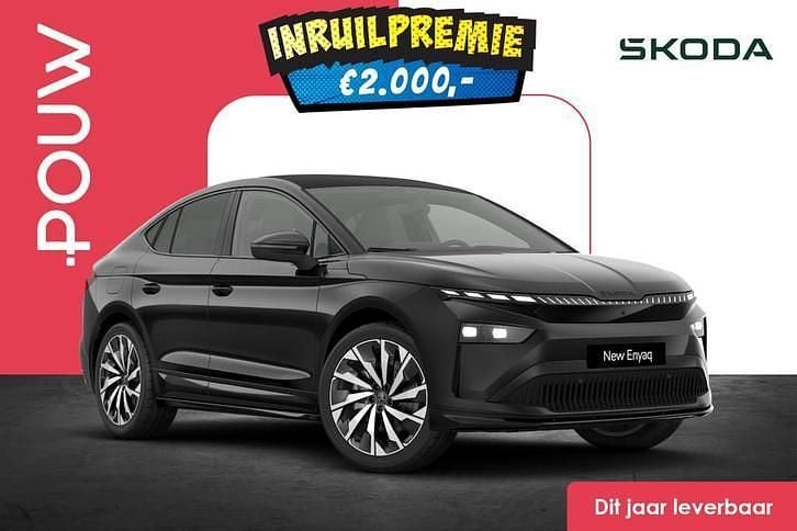 Zwart Nieuw 2025 Skoda Enyaq iV Business Line SUV | € 58.250 (Duur) - Afbeelding 1/1