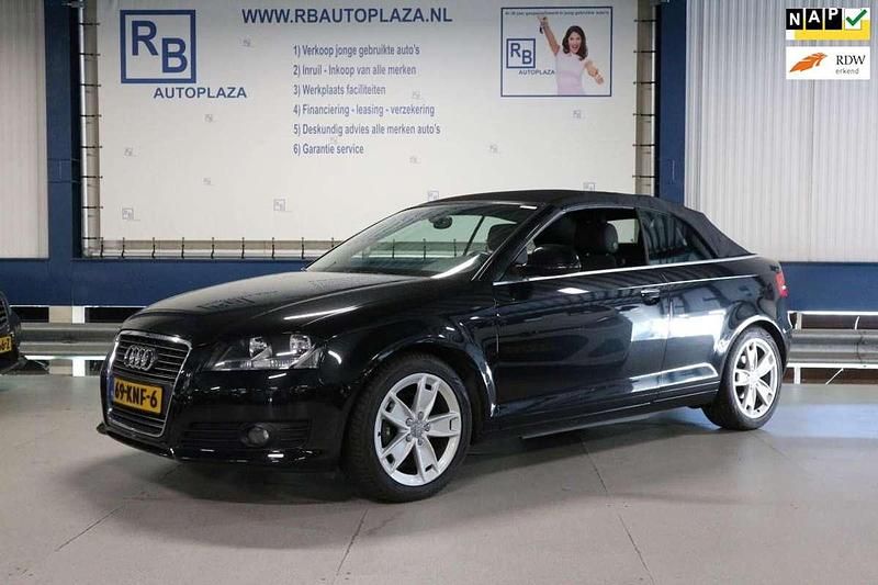 Zwart, metallic lak Gebruikt 2010 Audi A3 Cabriolet Cabriolet | € 8.450 (Iets duurder) - Afbeelding 1/4