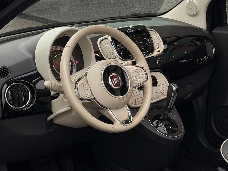 Occasion Fiat 500 Lounge 2016 Zwart Cabriolet