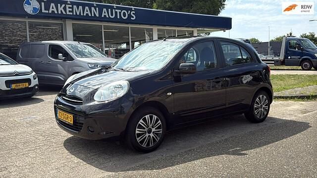 Zwart Gebruikt 2011 Nissan Micra Acenta Hatchback | € 5.950 (Duur) - Afbeelding 1/4