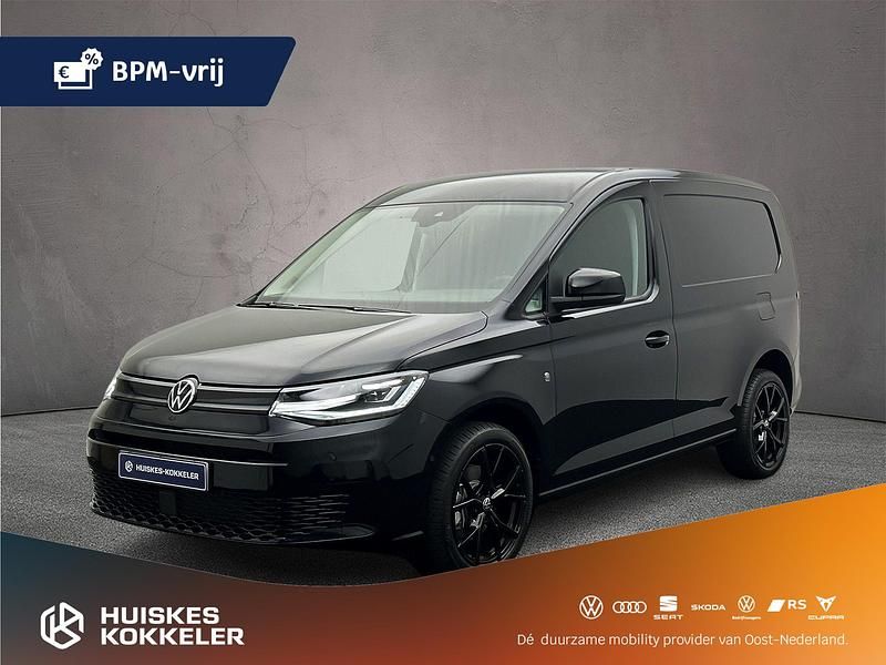 Zwart Nieuw 2024 VW Caddy Style MPV | € 34.645 (Iets duurder) - Afbeelding 1/4
