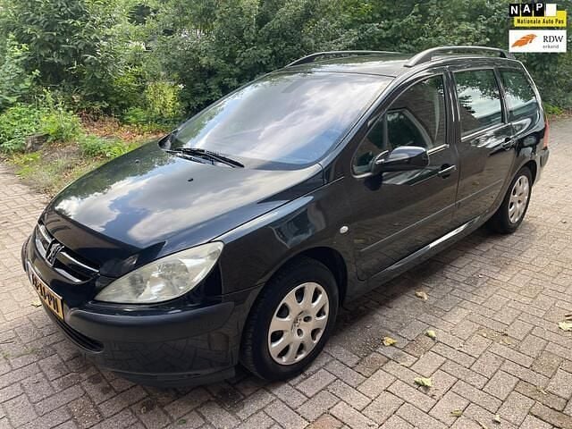 Zwart Gebruikt 2002 Peugeot 307 Stationwagen | € 950 (Eerlijke prijs) - Afbeelding 1/4