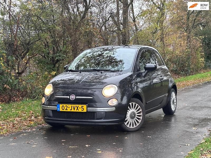Zwart Gebruikt 2009 Fiat 500 Lounge Hatchback | € 2.450 (Super prijs) - Afbeelding 1/4