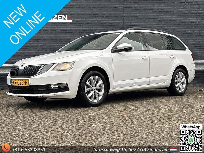 Wit Gebruikt 2019 Skoda Octavia Business Line Stationwagen | € 6.600 (Super prijs) - Afbeelding 1/4