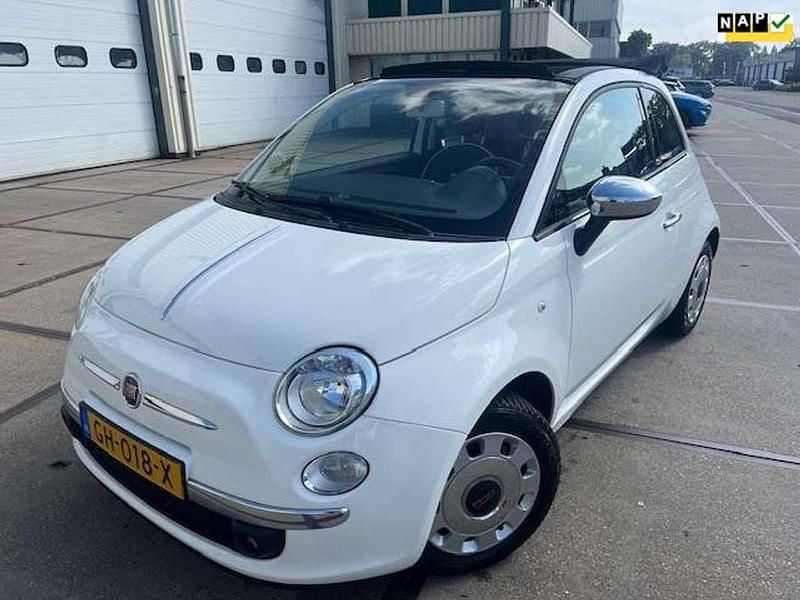 Wit Gebruikt 2015 Fiat 500C Lounge Cabriolet | € 6.945 (Goede deal) - Afbeelding 1/4