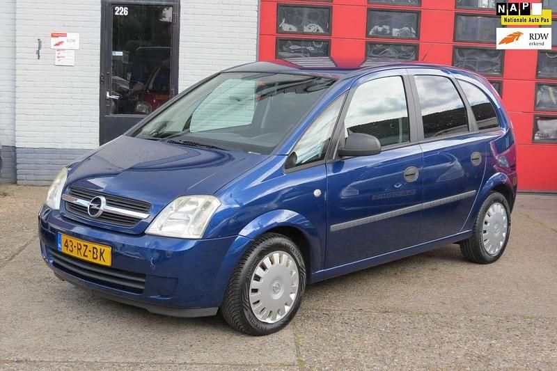 Blauw, metallic lak Gebruikt 2005 Opel Meriva Business MPV | € 1.075 (Goede deal) - Afbeelding 1/4