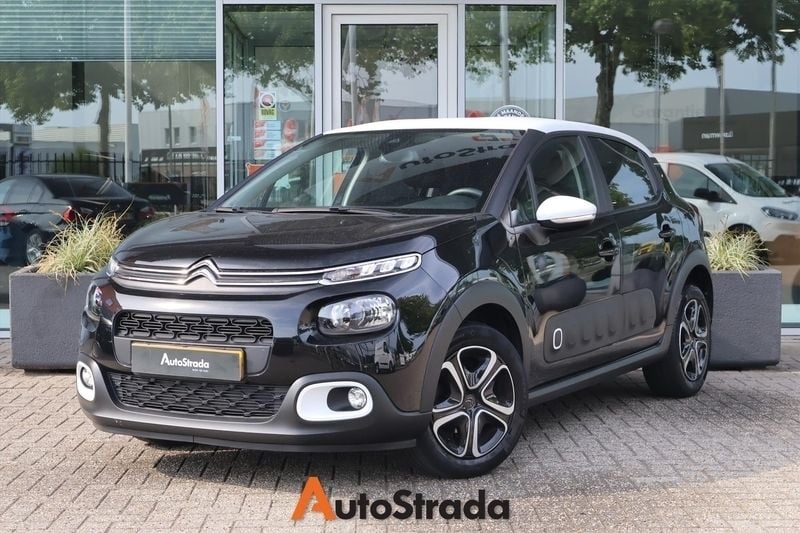 Zwart Gebruikt 2020 Citroën C3 PureTech Hatchback | € 12.700 (Eerlijke prijs) - Afbeelding 1/4
