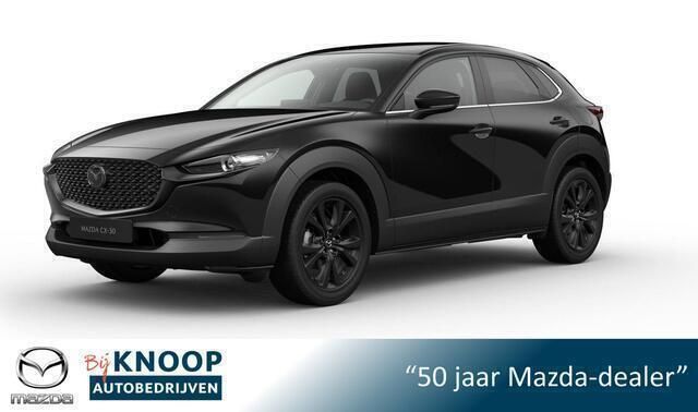 Zwart Nieuw 2025 Mazda CX-30 Nagisa SUV | € 38.790 (Eerlijke prijs) - Afbeelding 1/4