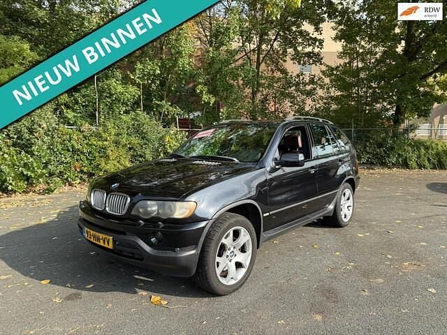 Zwart Gebruikt 2001 BMW X5 Executive SUV | € 1.999 (Super prijs) - Afbeelding 1/4