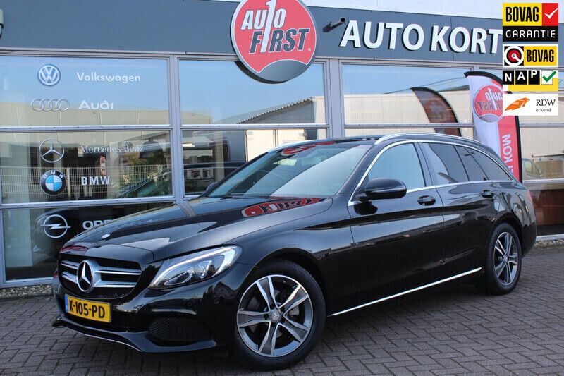 Zwart Gebruikt 2021 Mercedes C180 Edition 1 Stationwagen | € 17.990 - Afbeelding 1/4