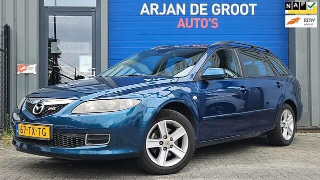 Blauw Gebruikt 2007 Mazda 6 Touring Stationwagen | € 2.650 - Afbeelding 1/4