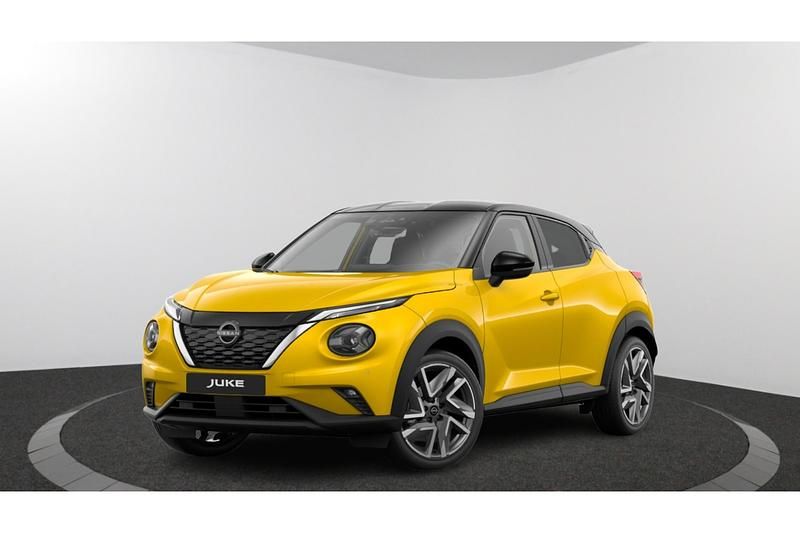 Yellow / carbon black (geel metallic) Nieuw 2024 Nissan Juke Pack SUV | € 36.559 (Eerlijke prijs) - Afbeelding 1/4