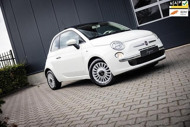 Wit Gebruikt 2008 Fiat 500 Lounge Hatchback | € 4.450 (Eerlijke prijs) - Afbeelding 1/4