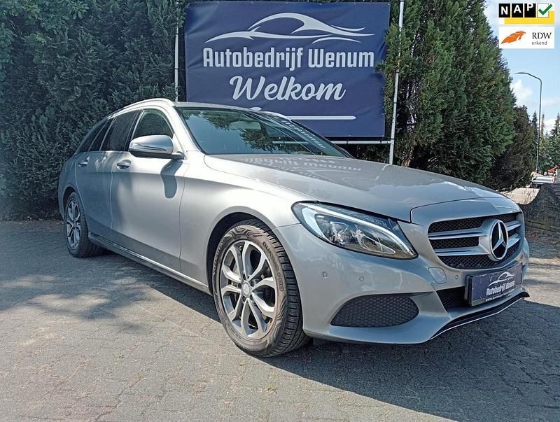 Grijs Gebruikt 2017 Mercedes C350 Edition Stationwagen | € 18.950 (Eerlijke prijs) - Afbeelding 1/4