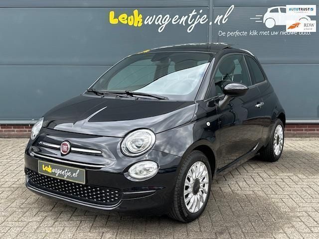 Zwart Gebruikt 2020 Fiat 500 Lounge Hatchback | € 15.990 (Eerlijke prijs) - Afbeelding 1/4